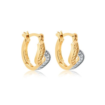 18K Gold Layered Oro Laminado 57 mm Hoops 21.0900
